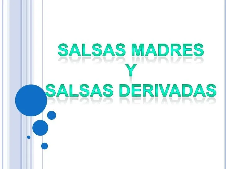 Salsas madres y derivadas