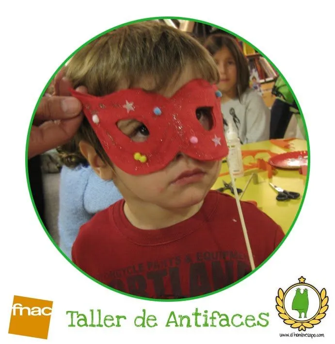 Saltitos de el hombre sapo: Taller de antifaces