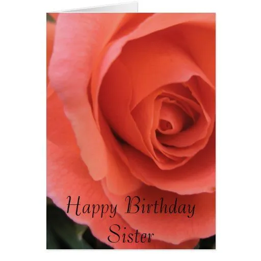 Saludos del cumpleaños de la hermana felicitacion | Zazzle