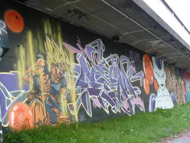 San Goku and Freezer graffiti | Explore nat_schaeffer's phot ...