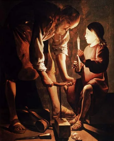San José, el carpintero | Georges de La Tour | 1640 | ::: de plata ...