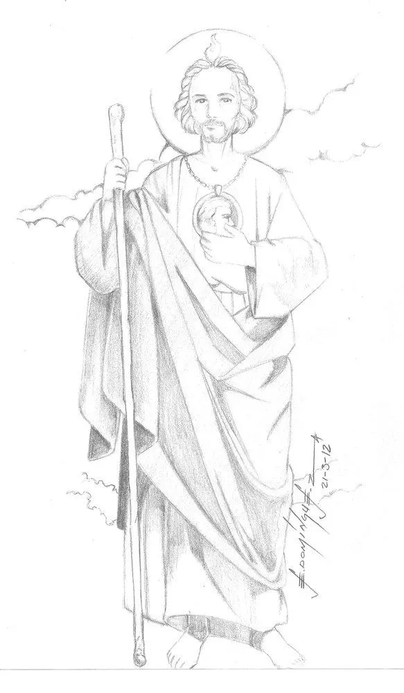 san judas tadeo... boseto) por artedoze | Dibujando