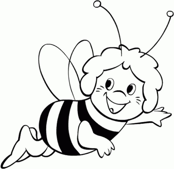 Dibujos de abejas para colorear de primaria - Imagui