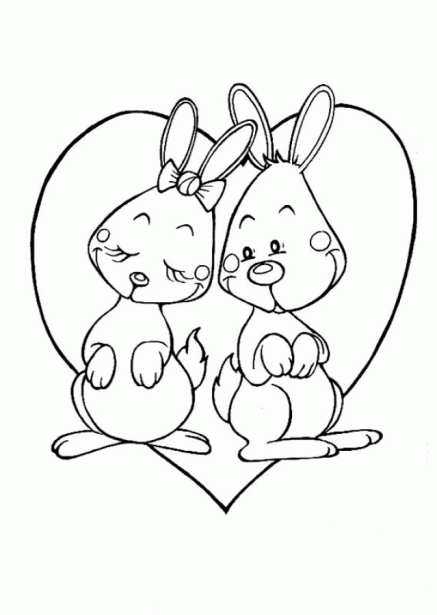 Dia de San Valentín dibujos para pintar - Imagui