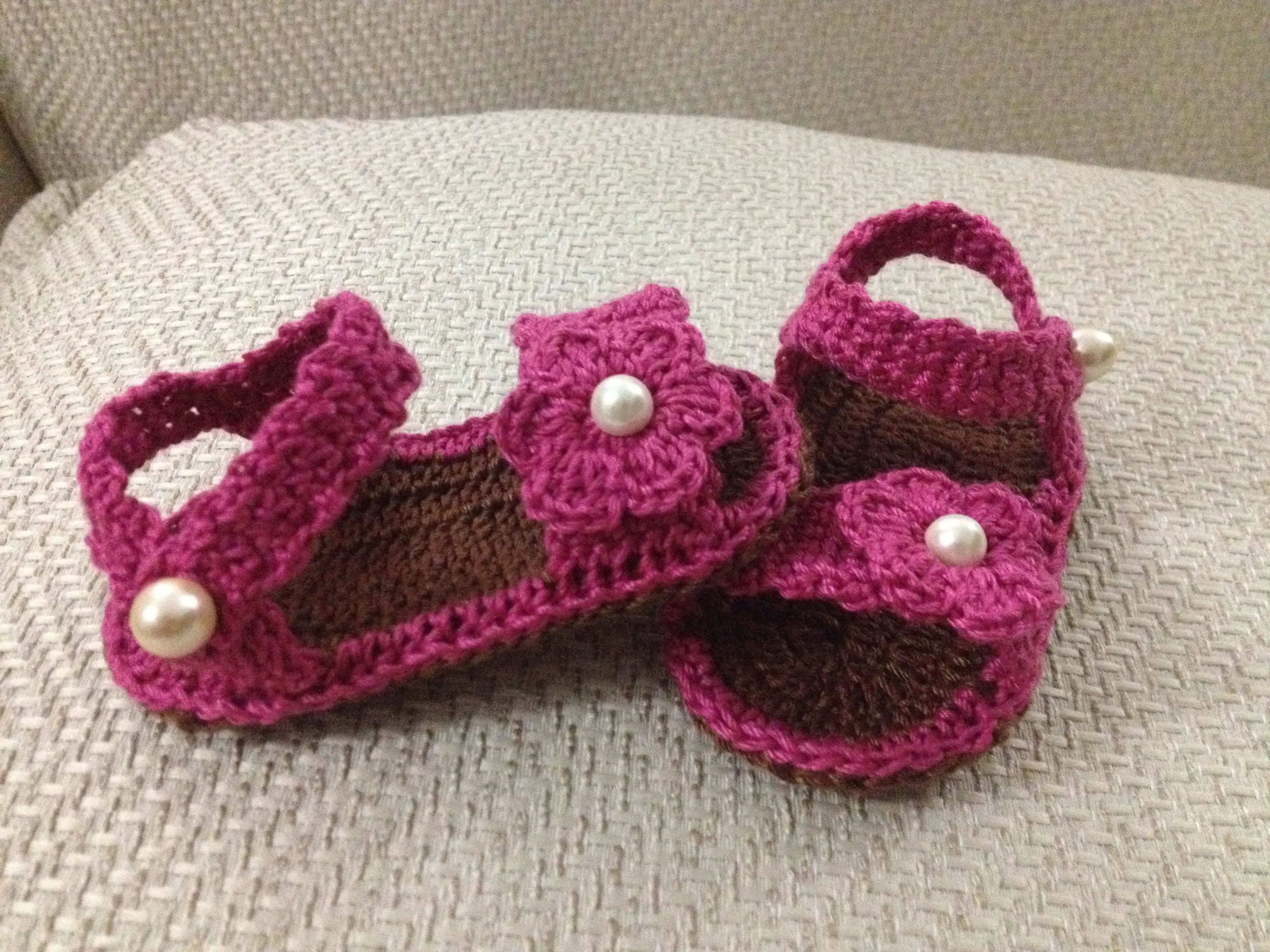 Sandalias para bebe tejidas a crochet | { crochê bebê ...