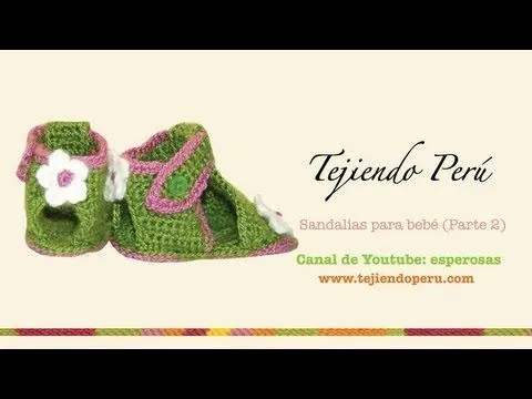 Sandalias para bebe - Tejiendo Perú