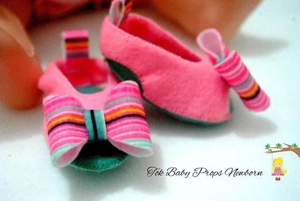 Como hacer sandalias de fieltro para bebe