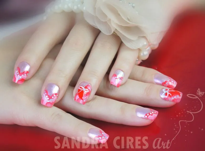 Sandra Cires Art – Nail Art – San Valentin 2011