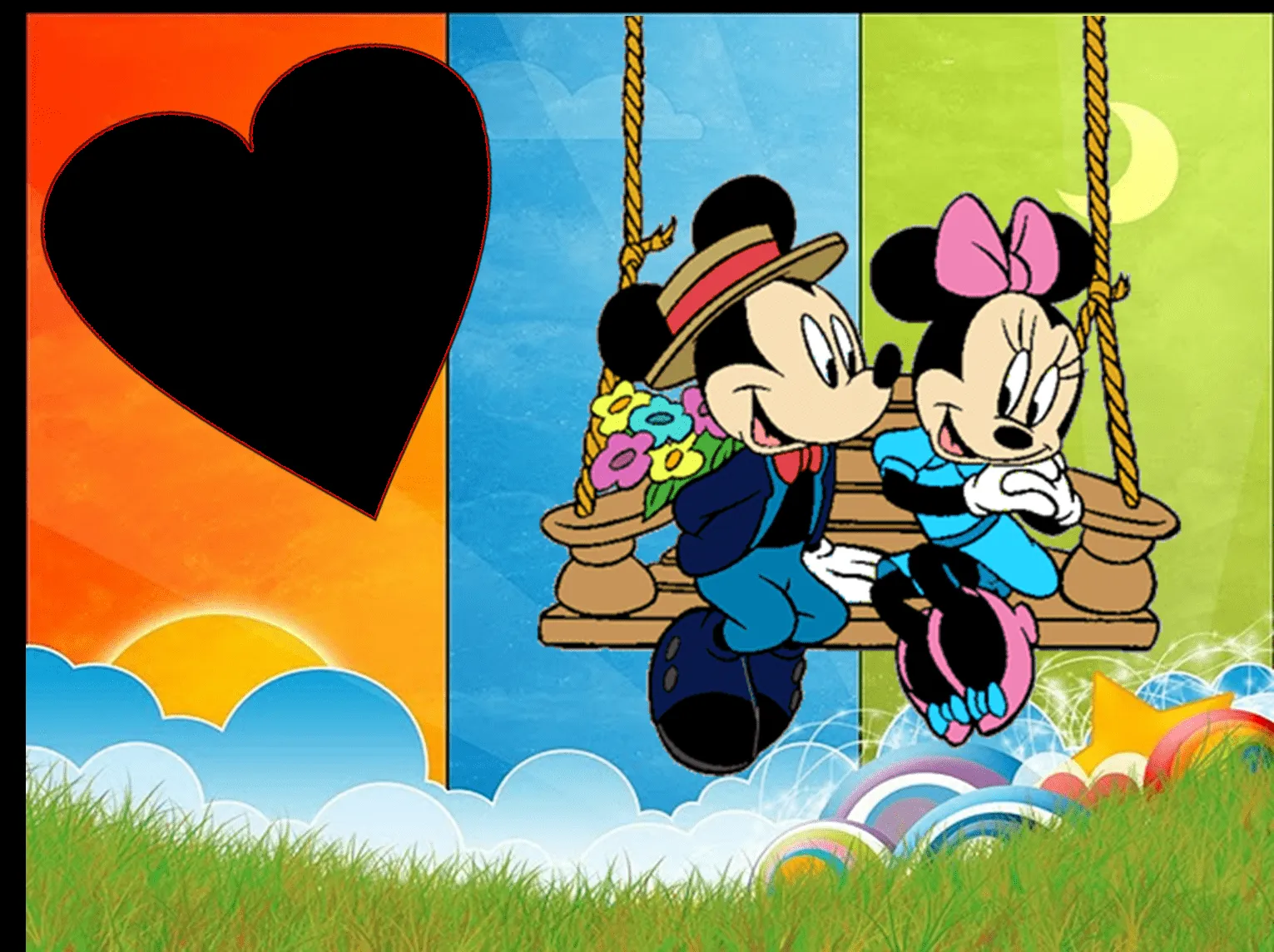 sandra molduras digitais: MICKEY E MINNIE