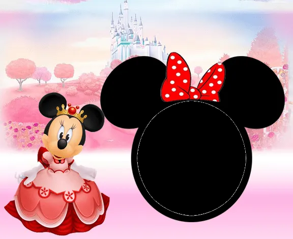 sandra molduras digitais: MOLDURAS MICKEY e MINNIE NO CASTELO