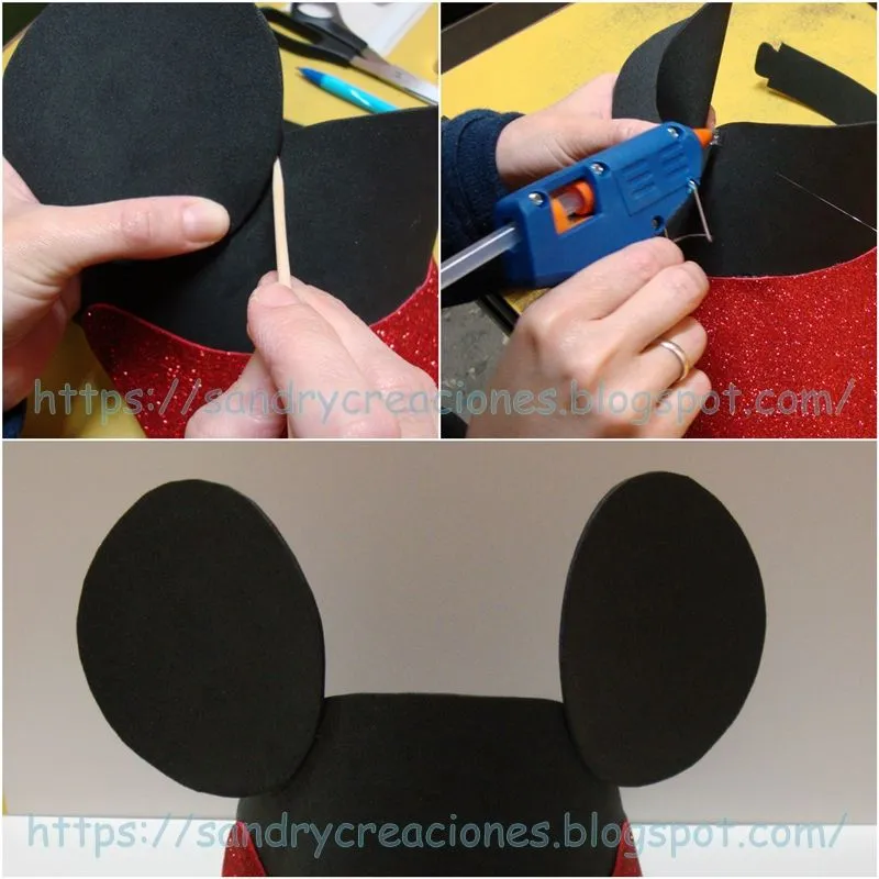 SanDryCreaciones: Viseras de Mickey y Minnie en Goma Eva para Niños