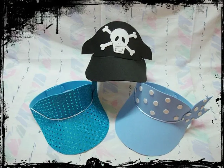 SanDryCreaciones: Viseras Pirata en Goma Eva para Niños