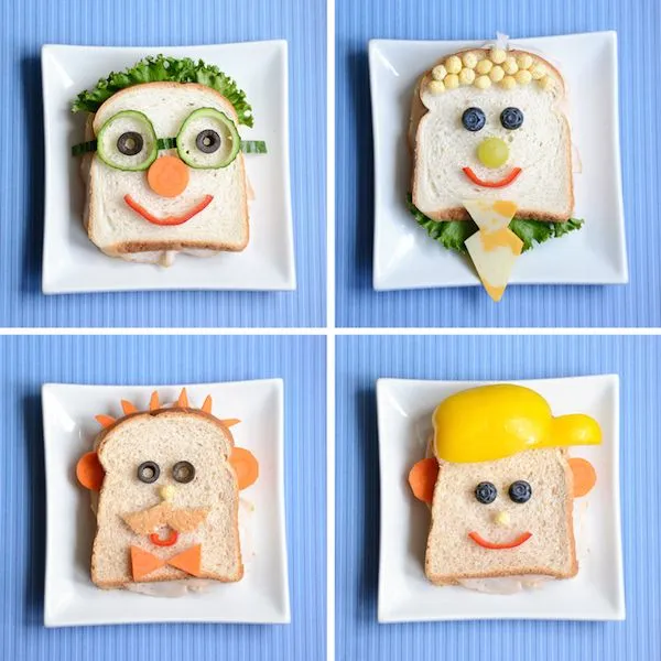 Sándwiches, 7 ideas divertidas para niños | PequeRecetas