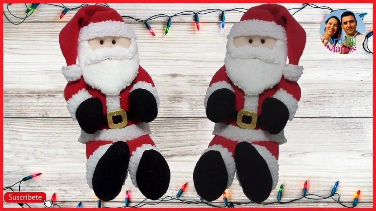 Santa Claus in Lency Cloth Handmade Step by Step - YouTube