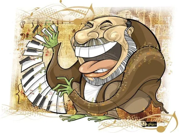 El “sapo” y su piano | Edoilustrado