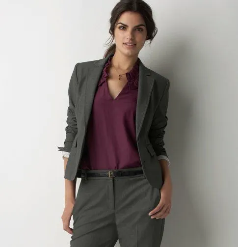 Trajes sastres para dama con chaleco - Imagui