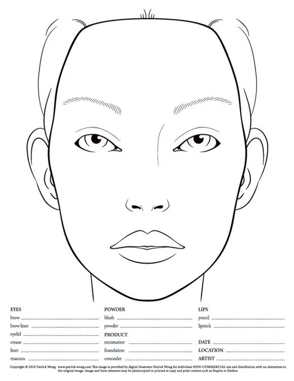 Satans Dolly: FACE CHARTS A GOGO!