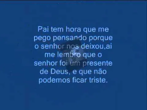 Saudades do meu pai falecido - YouTube