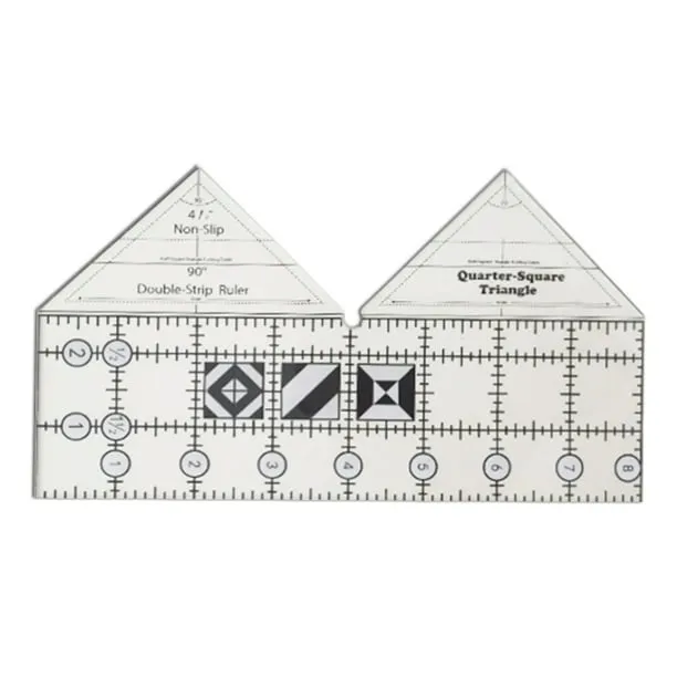 SAYOO , regla de edredón de doble tira de 90 grados, plantilla de guía de  corte triangular cuadrada antideslizante creativa para costura SAYOO casual  | Bodega Aurrera en línea