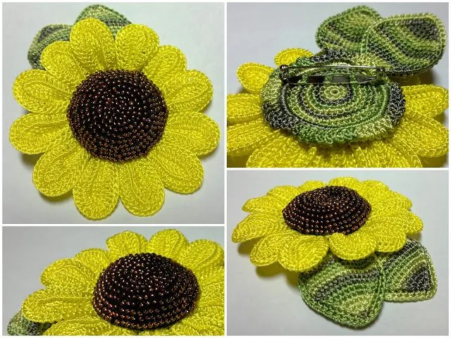 Girasoles crochet - Imagui