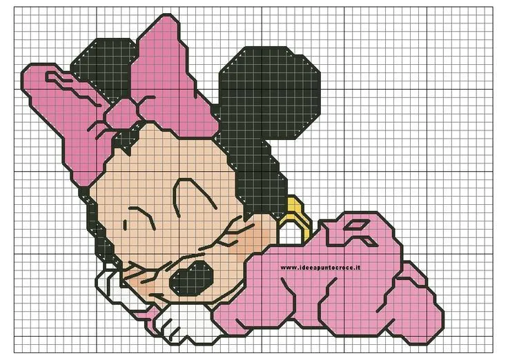 schema minnie baby | SCHEMI DISNEY E BABY DISNEY | Pinterest