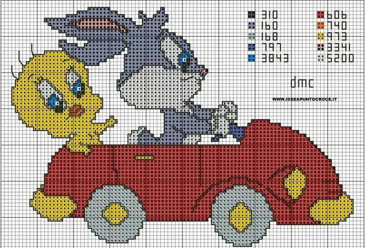 schema titti e bugs bunny | Snurre Snup | Pinterest