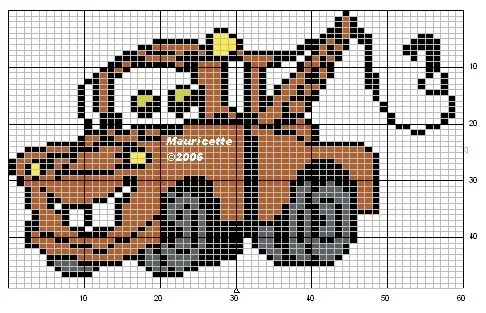 Schemi punto croce: Bimbi Bordi e Carro attrezzi