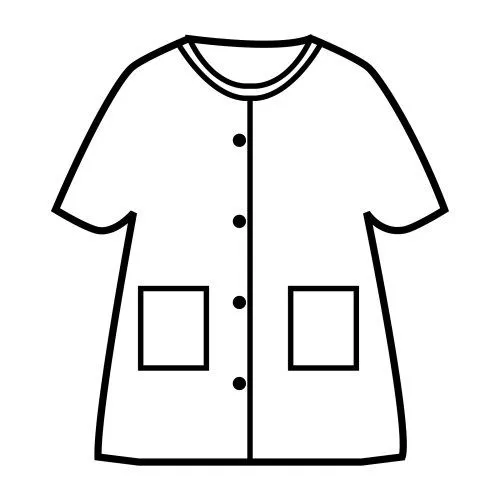 為孩子們的著色頁: School coat, free coloring pages