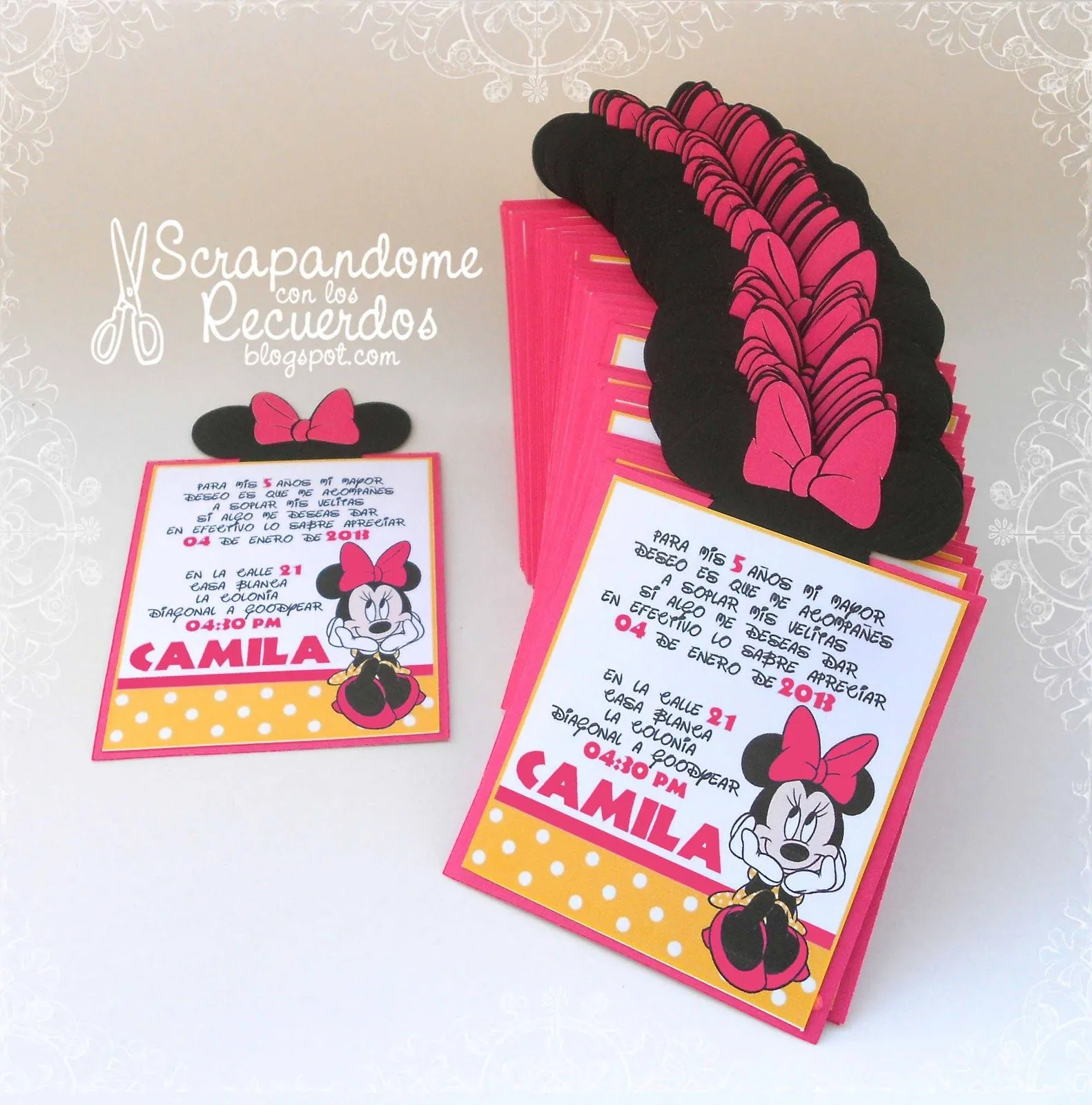 Scrapandome Con Los Recuerdos: Minnie Mouse Party - Camila Cumple 5