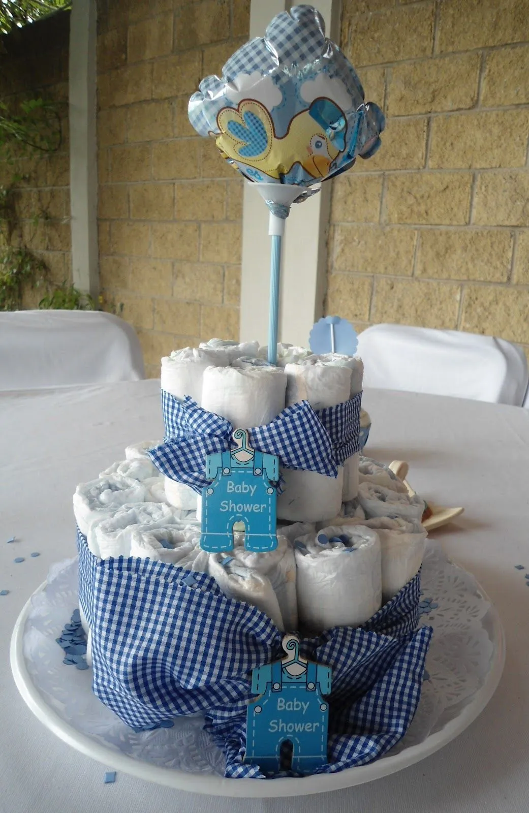 Scrapbook y manualidades: Arreglos de mesa para Baby Shower