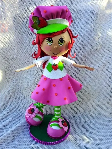 Scrapwluv Creations: Strawberry Shortcake Fofucha Foamie Doll