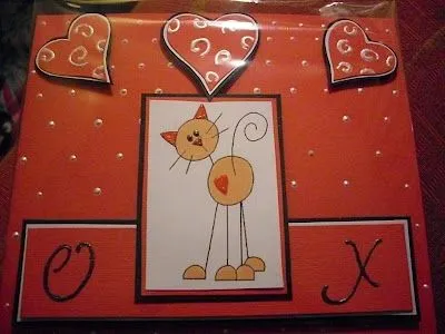 SCRAPY sorpresas: Tarjeta enamorado para hombre...."gatito patas ...