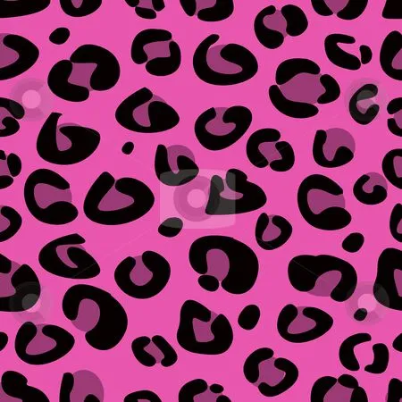 Seamless pink leopard texture pattern Vector Illustration ...