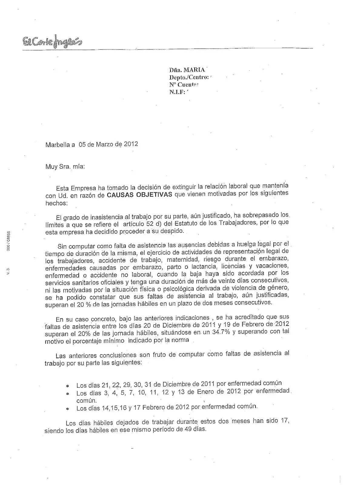 Secciones Sindicales de CC.OO. en el Ayuntamiento de Estepona