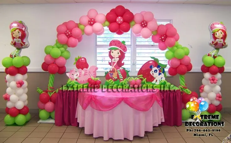 Strawberry shortcake decoration | Strawberry birthday party | Pintere…