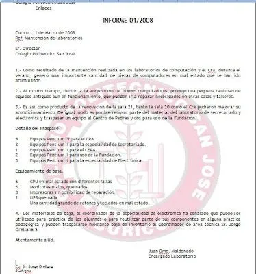 Secretariado: Redacción y Aplicación Informática 3ºC: El Informe