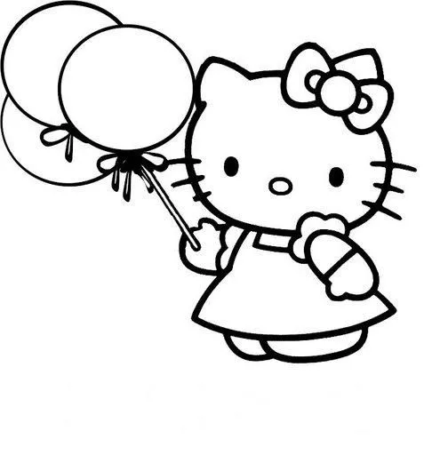 LOS SECRETOS DE KITTY: Hello Kitty: Para colorear