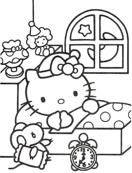 LOS SECRETOS DE KITTY: Hello Kitty: Para colorear