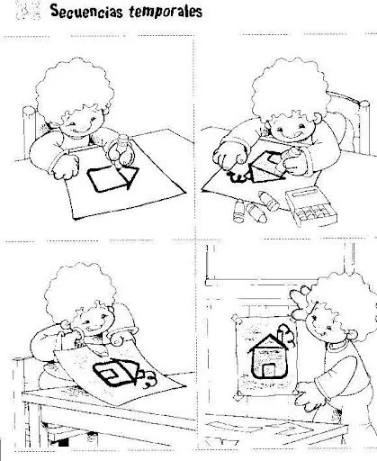 SECUENCIAS PARA NIÑOS PARA COLOREAR E IMPRIMIR