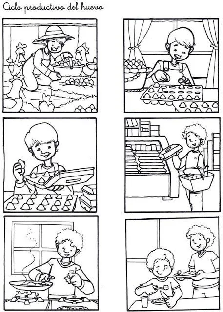 Secuencias Temporales Para Ordenar Y Colorear picture | school ...