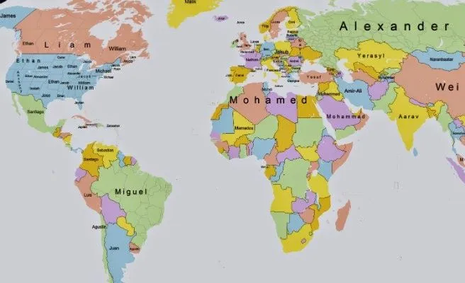 SEELFREI - Descubriendo el Mundo: Un mapa recoge los nombres más ...