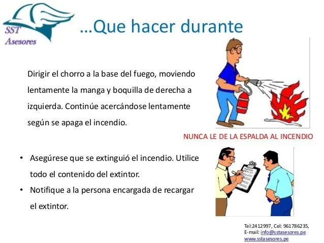 Seguridad en caso de incendios