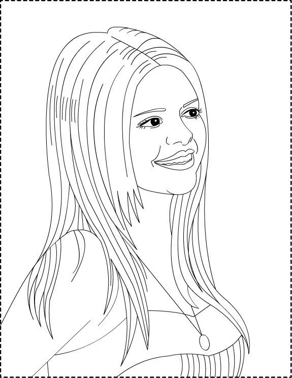 Selena gomez para colorear - Imagui