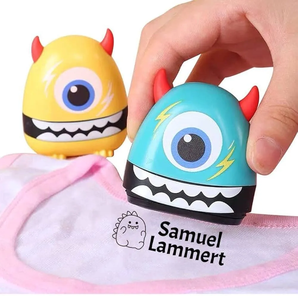 Sello de nombre, etiquetas de tela para niños, sello de nombre para ropa, nombre personalizado que