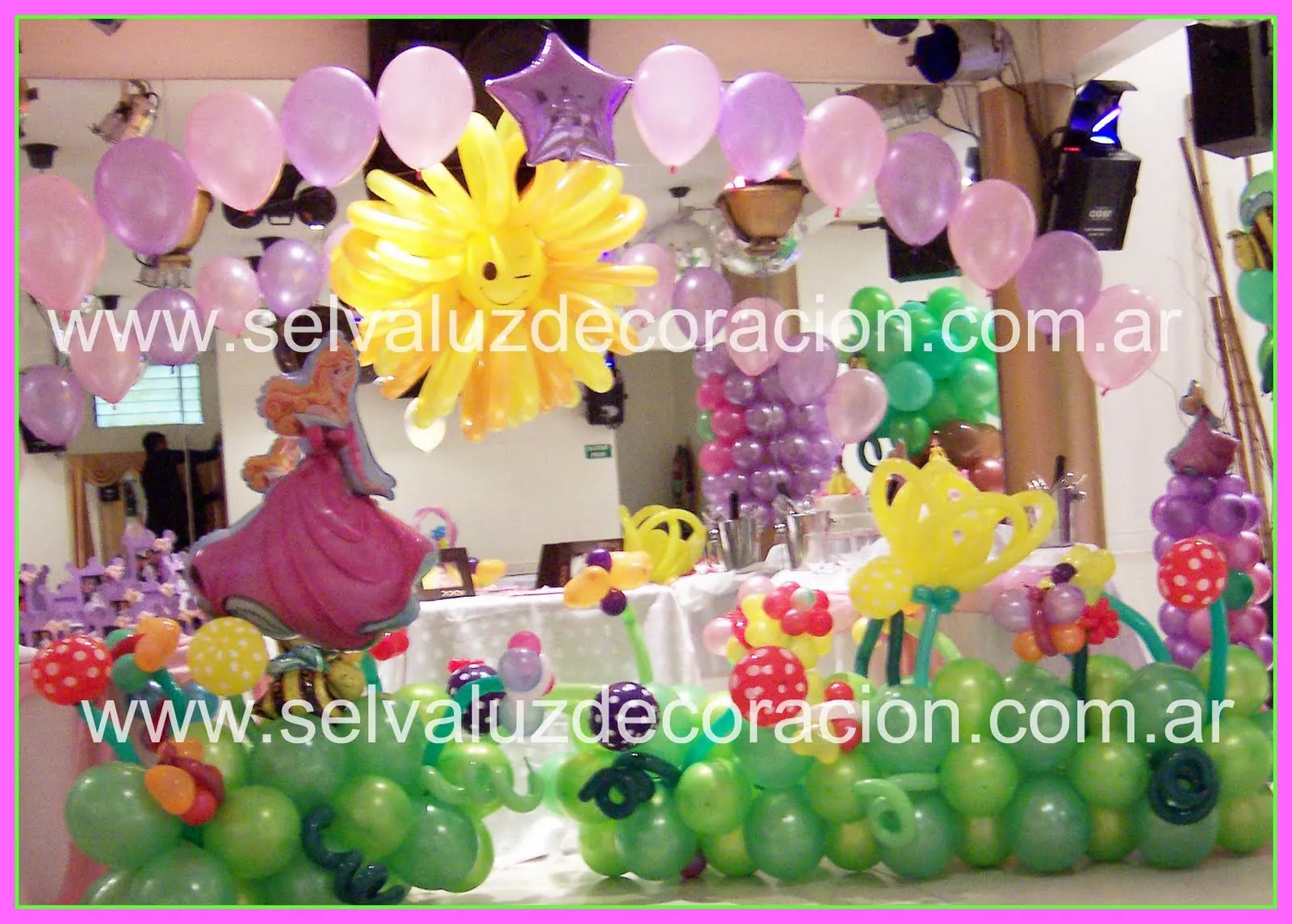 Selva Luz decoración con globos.Buenos Aires Argentina.: 1/