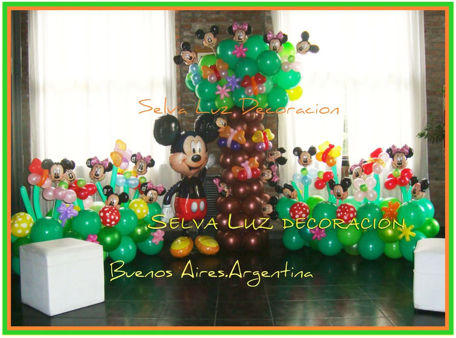 Selva Luz decoración con globos.Buenos Aires Argentina.: Mickey ...