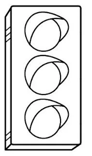 Semaforo para colorear para niños - Imagui