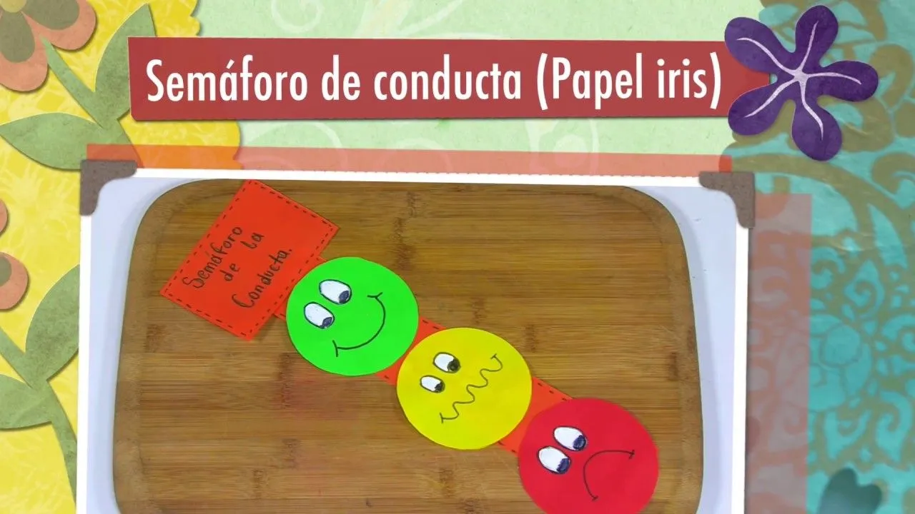 Como Hacer Semaforo de Conducta en Papel Iris - HomeArtTv por Juan Gonzalo  Angel - YouTube