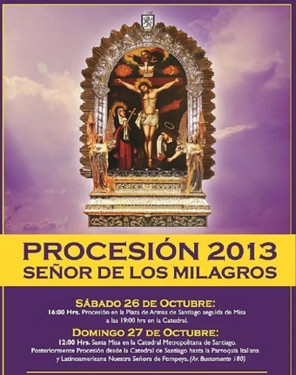 Este fin semana celebramos al Señor de los Milagros, fiesta que ...