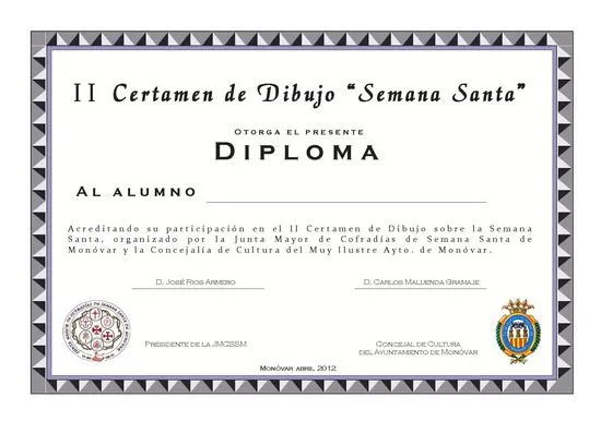 Machote de diploma - Imagui